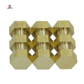 no burr brass head hex flat nut